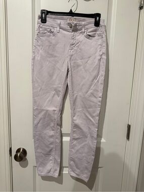 Jene High-Rise Skinny Jeans in Pale Lavender